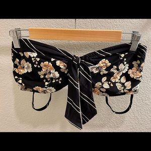 EUC Seafolly Splendour DD U Tube Bikini Top - US 10DD, AU 14DD Black